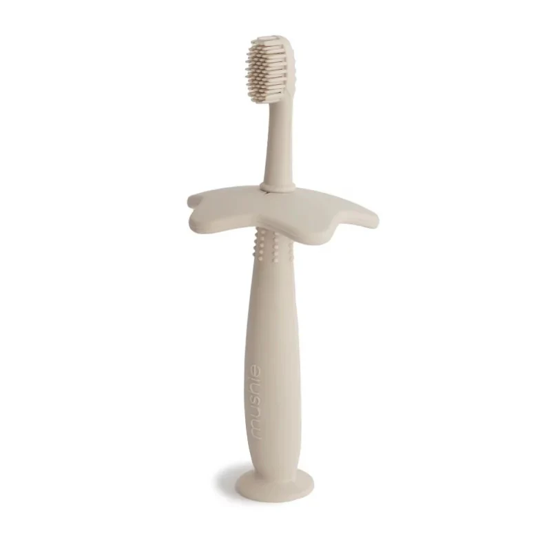 Mushie – Training Tandenborstel – 100% voedselveilig silicone