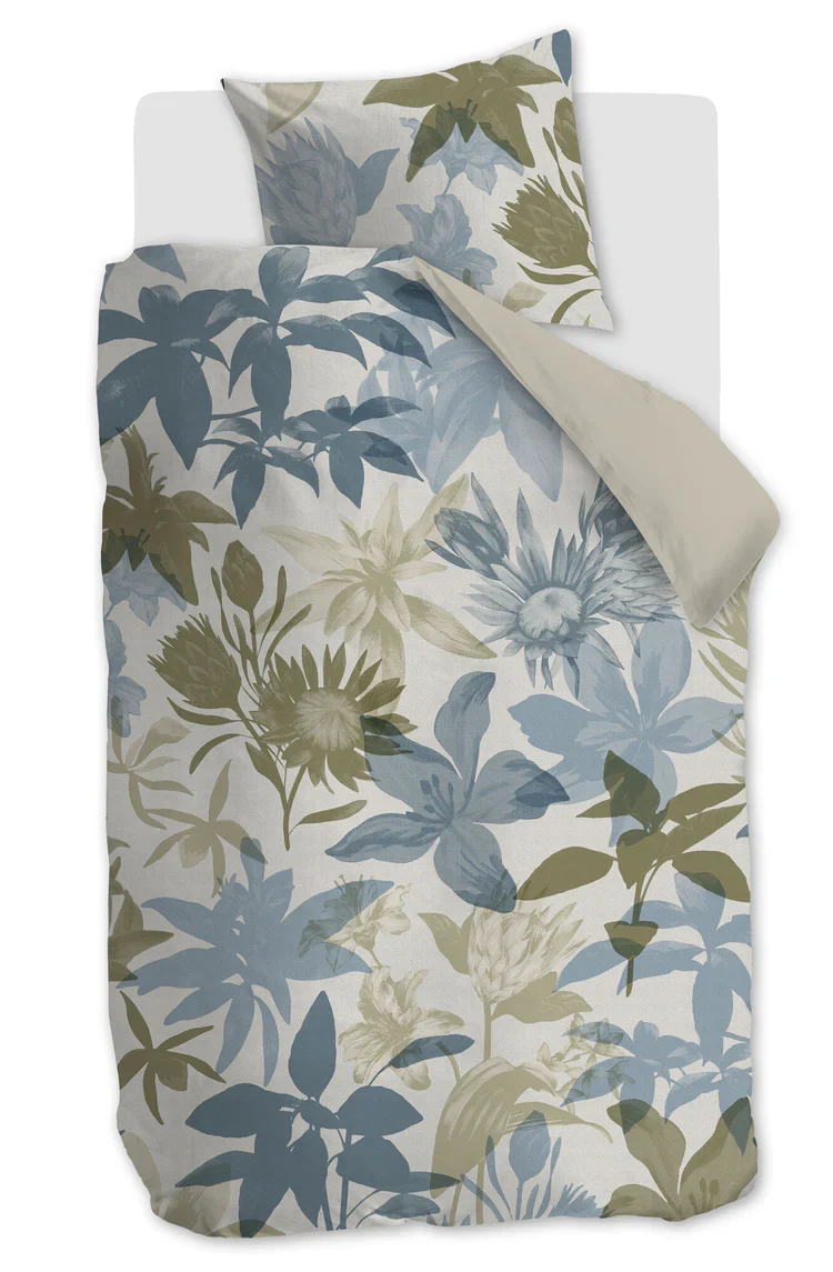Bedding House Dekbedovertrek Flori Blue 140×200/220 cm