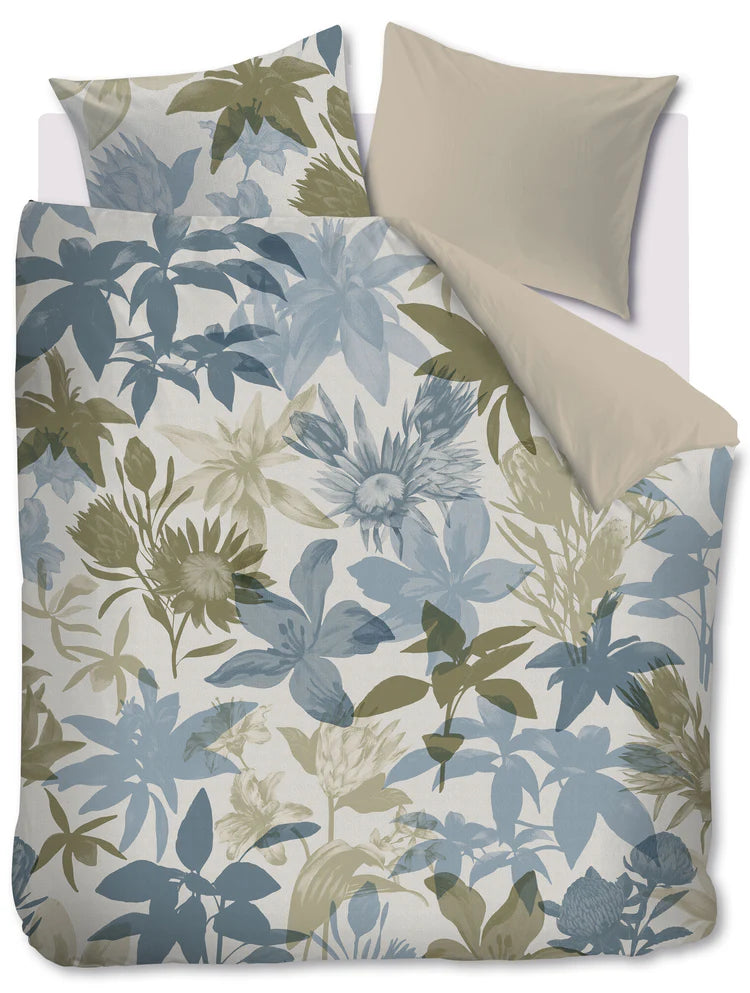 Bedding House Dekbedovertrek Flori Blue 240×200/220 cm