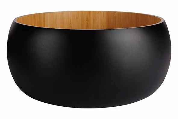 Black&Wood Cosy&Trendy Saladekom Bamboe – Ø30,5xH12 cm