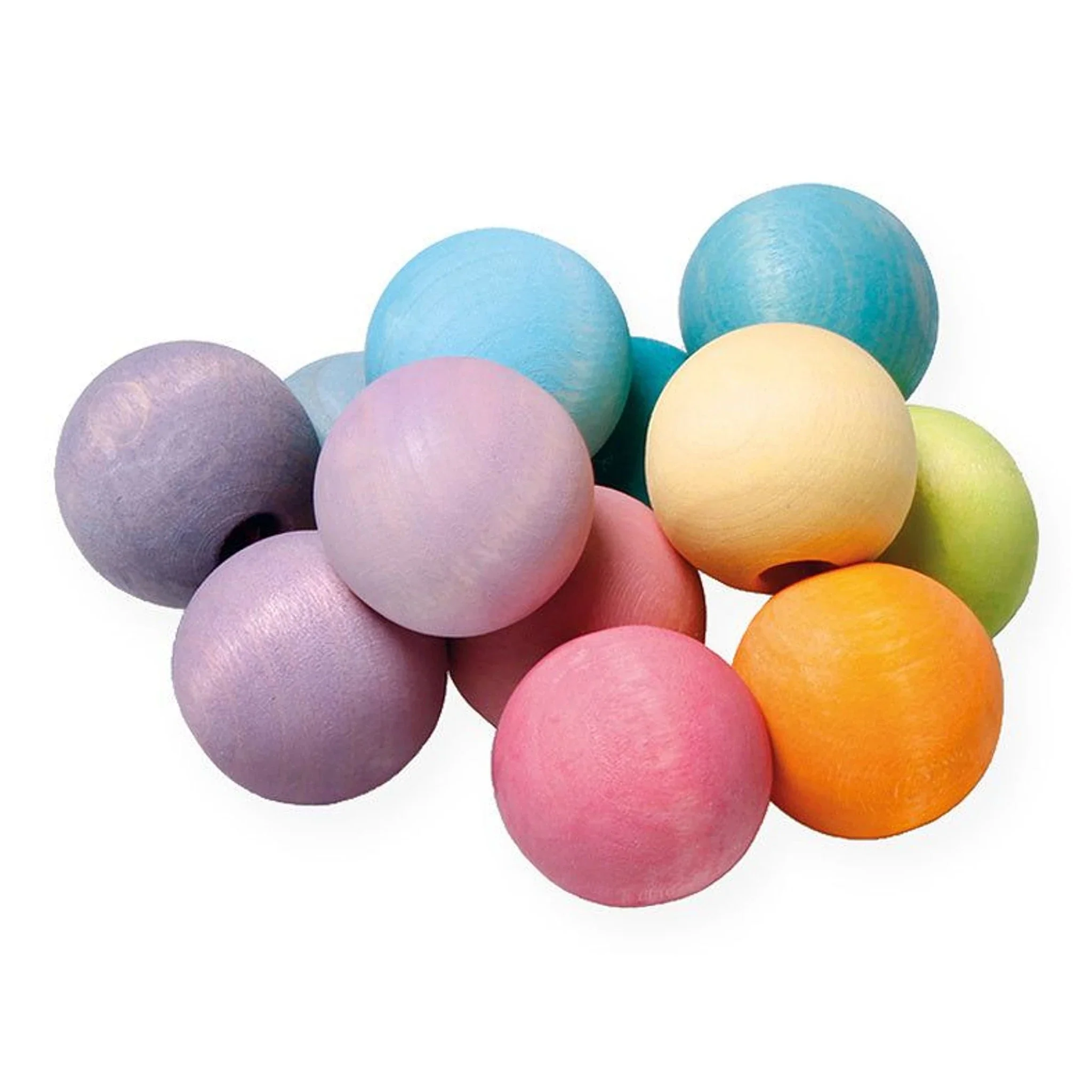 Grijpspeeltje Regenboogkralen Pastel