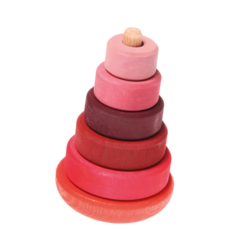 Wiebelige Stapeltoren Roze