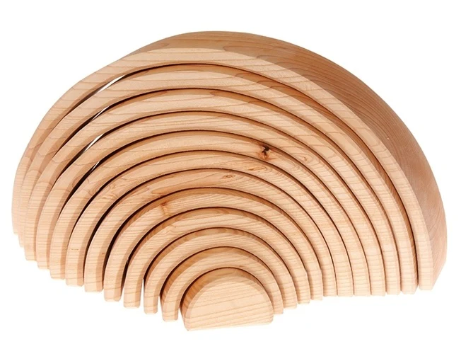 Houten Regenboog Naturel (12 – delig)
