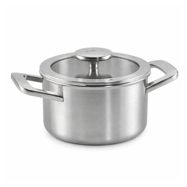 Habonne Allure Kookpan 20 cm met Glasdeksel – RVS