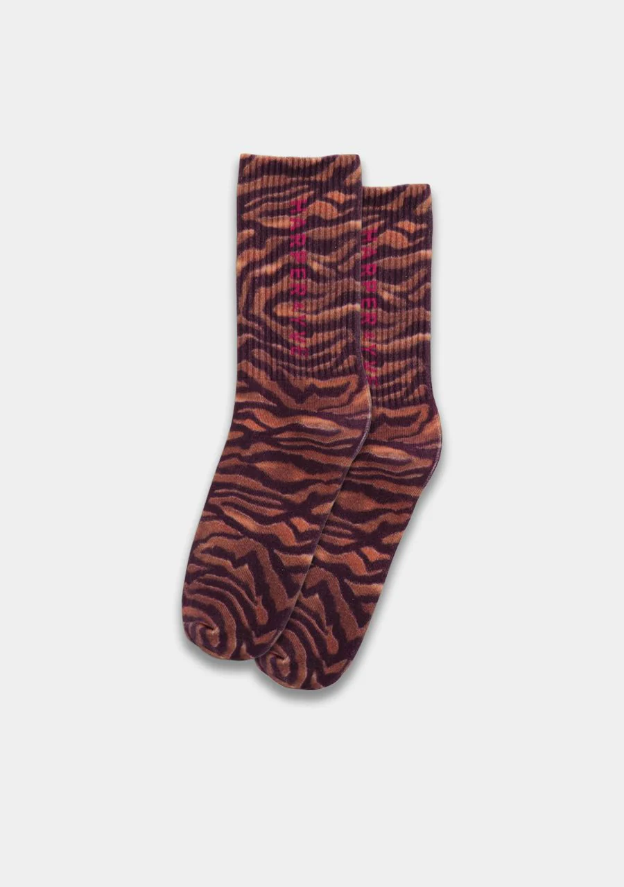 HARPER SOKKEN TIGER/BROWN