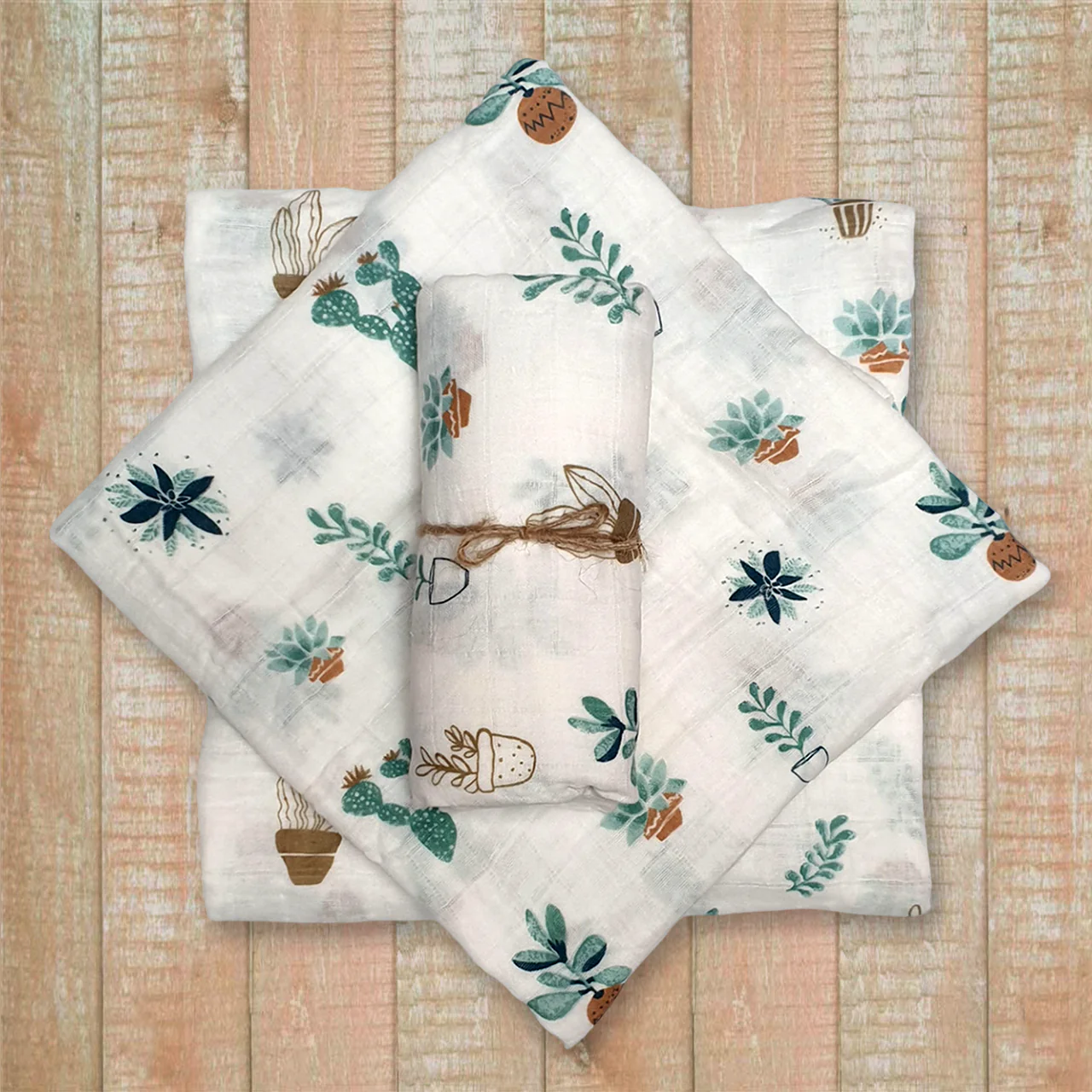 Mousseline Doek Cactus (110×120 cm)