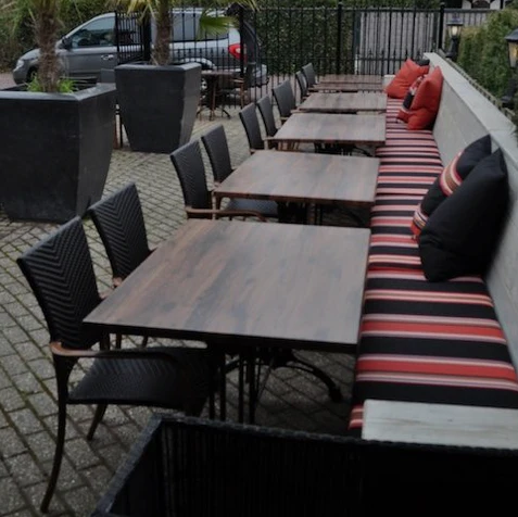 Coupon outdoor stof jules noir 107 x 175 cm - Afbeelding 3
