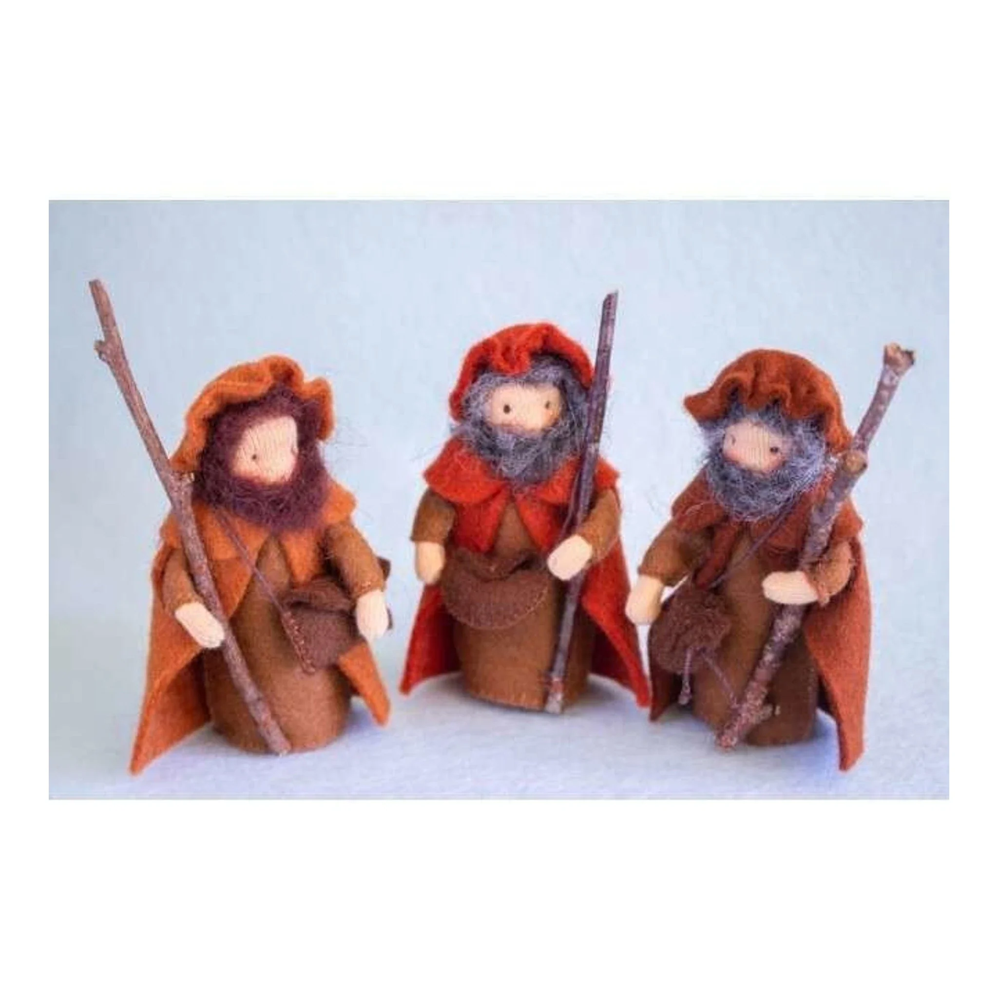 Kerststal 2 Drie herders – Zelfmaakpakketje