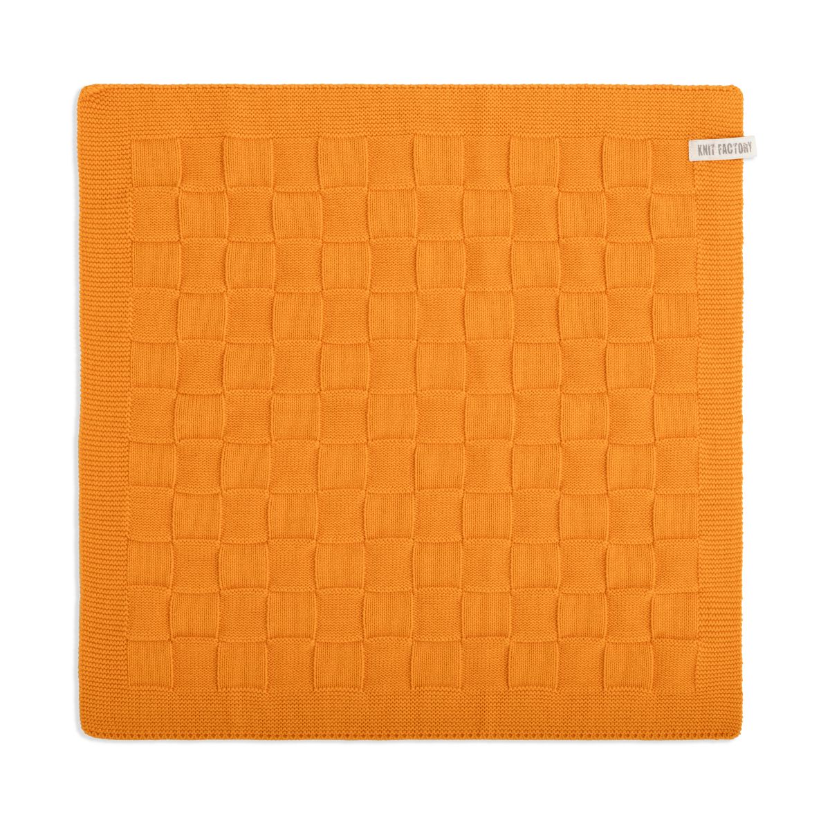 Knit Factory Keukendoek Uni Orange 50×50 cm