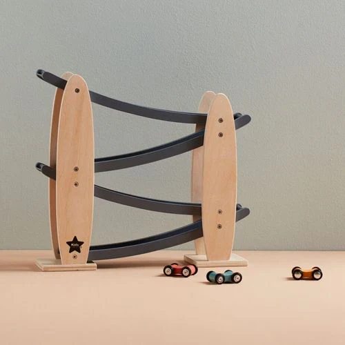 Houten racebaan – Natuur/Grijs Aiden – Kid’s Concept