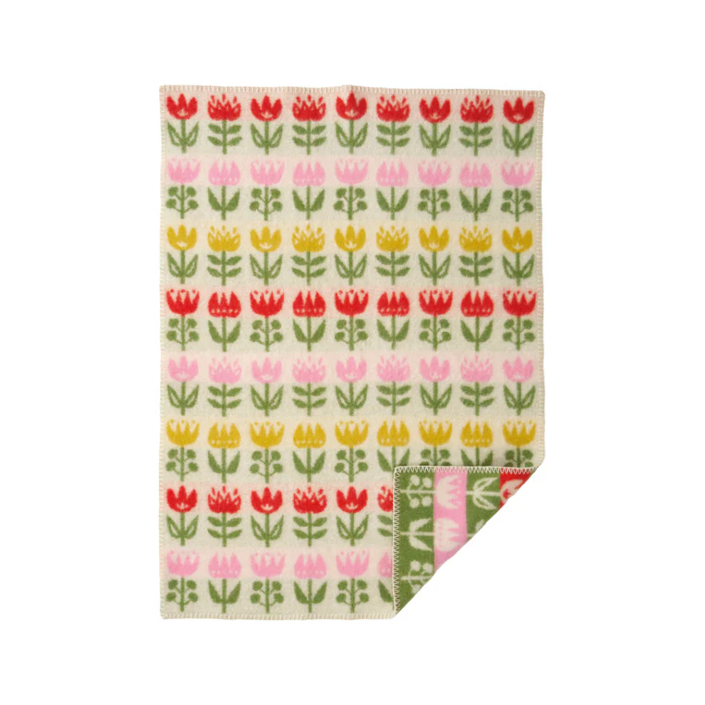 Wiegdeken Tulip – Biologisch wol – 65×90 cm – Klippan