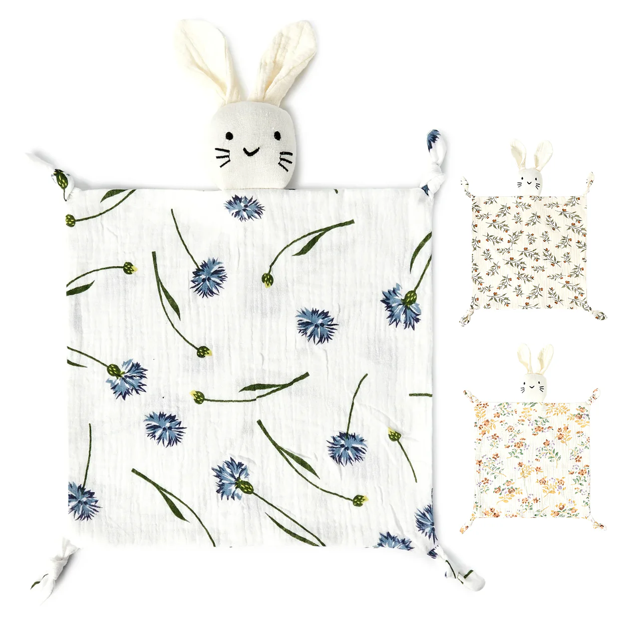 Knuffeldoekje met Bloemenprint (3 designs)