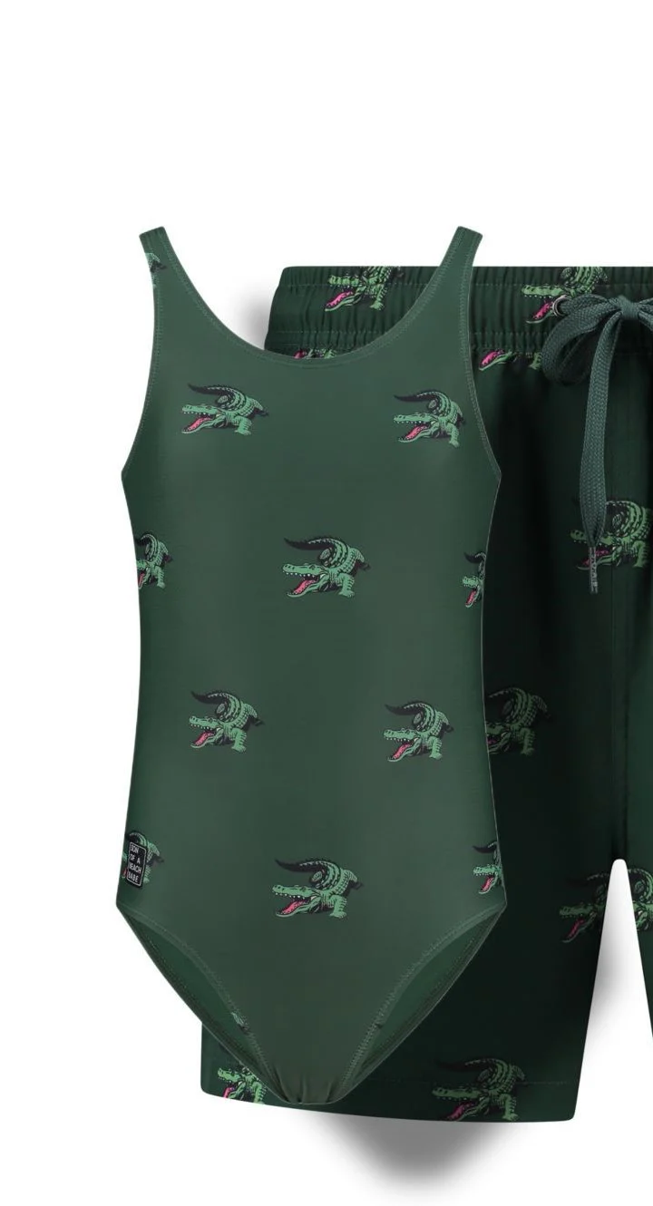 Croc Green Meisjes Badpak