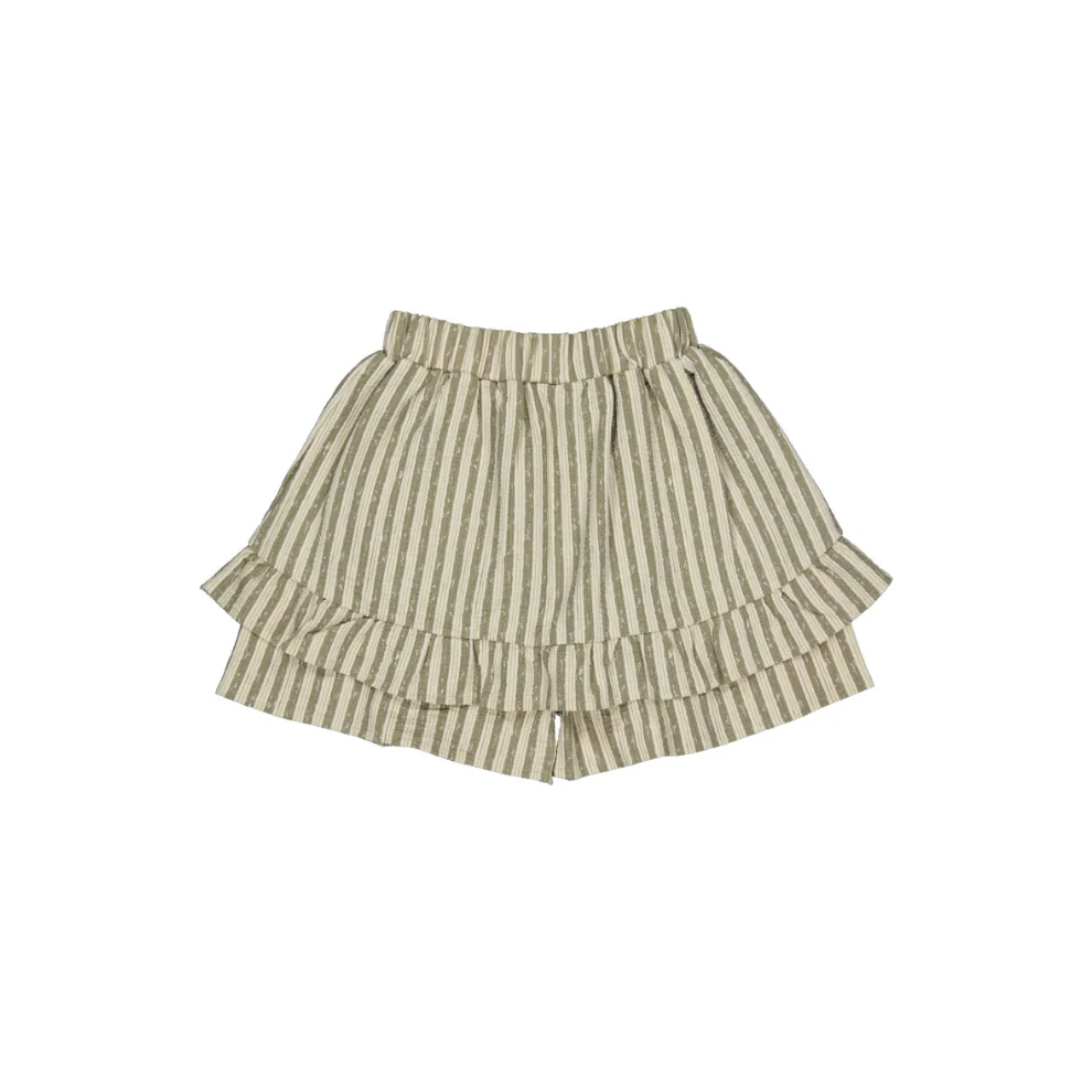 Rokje Billie – Skort – Katoen – Gestreept/groen – Levv Labels
