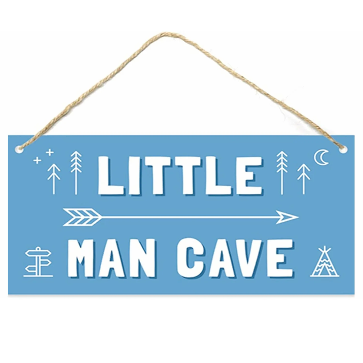 ‘Little Man Cave’ Bordje – Blauw