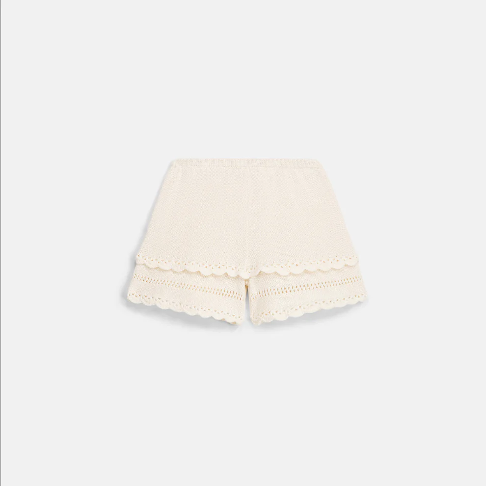 Kort gebreid broekje – Short Mekylana – Katoen – Louise Misha