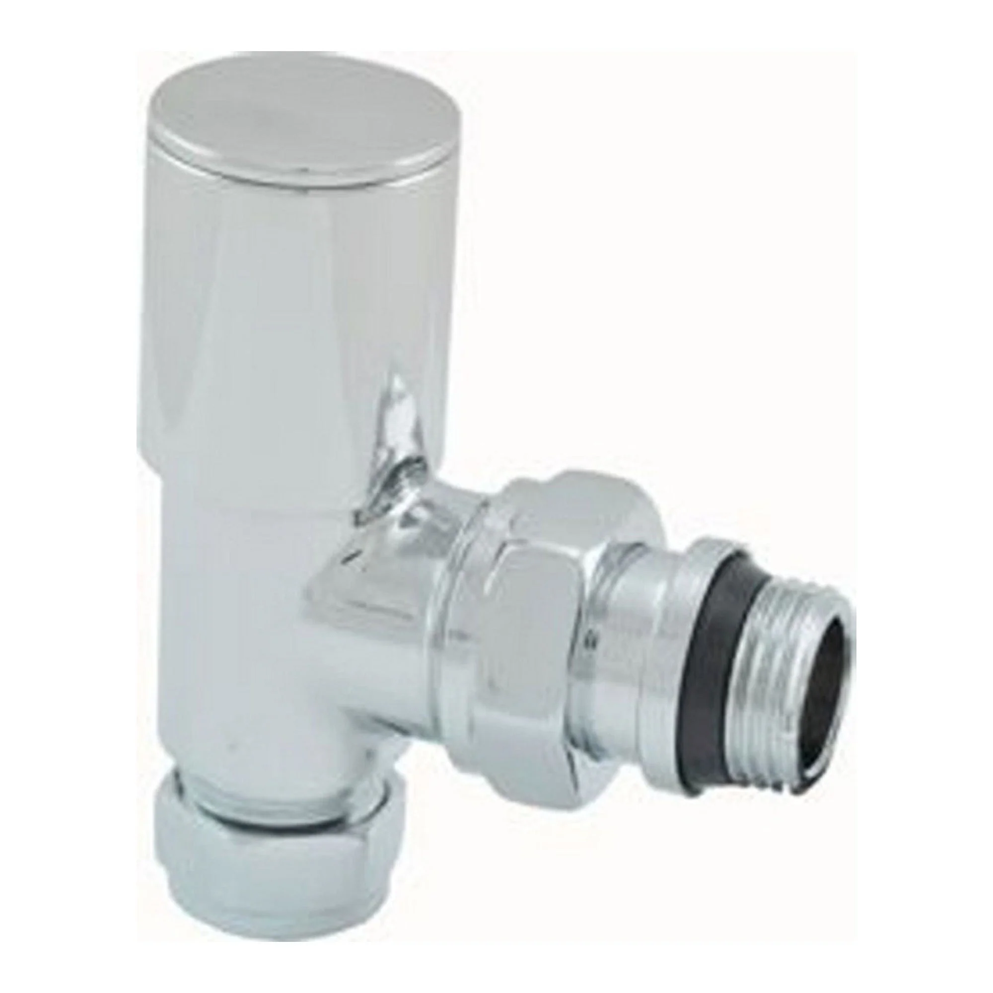luxe radiatorventiel 1/2”x15 (M22) knel haaks chroom