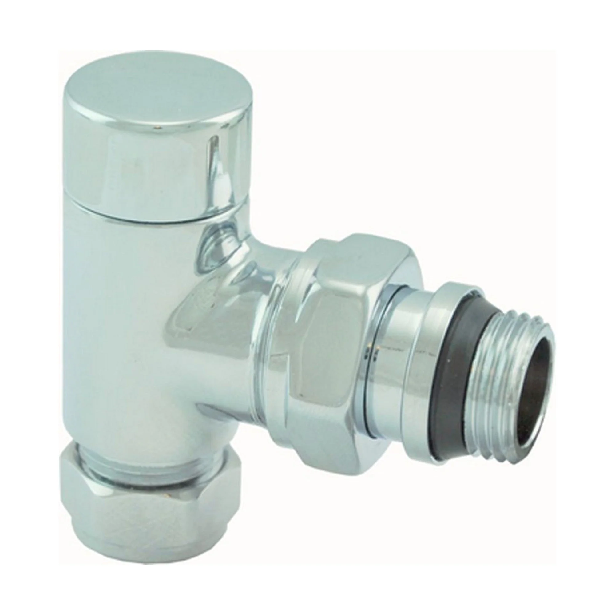 luxe regeltee 1/2”x15 (M22) knel haaks chroom