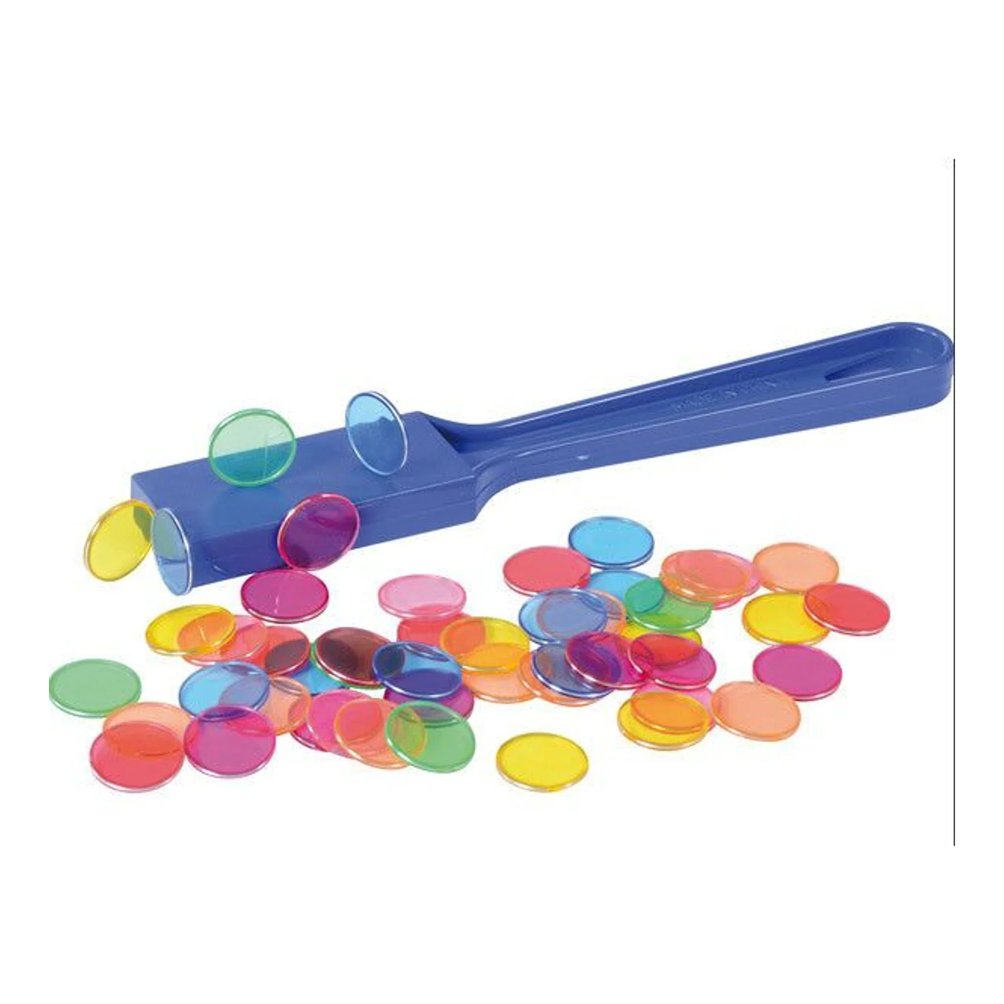 Magneetstaaf met kleurrijke chips
