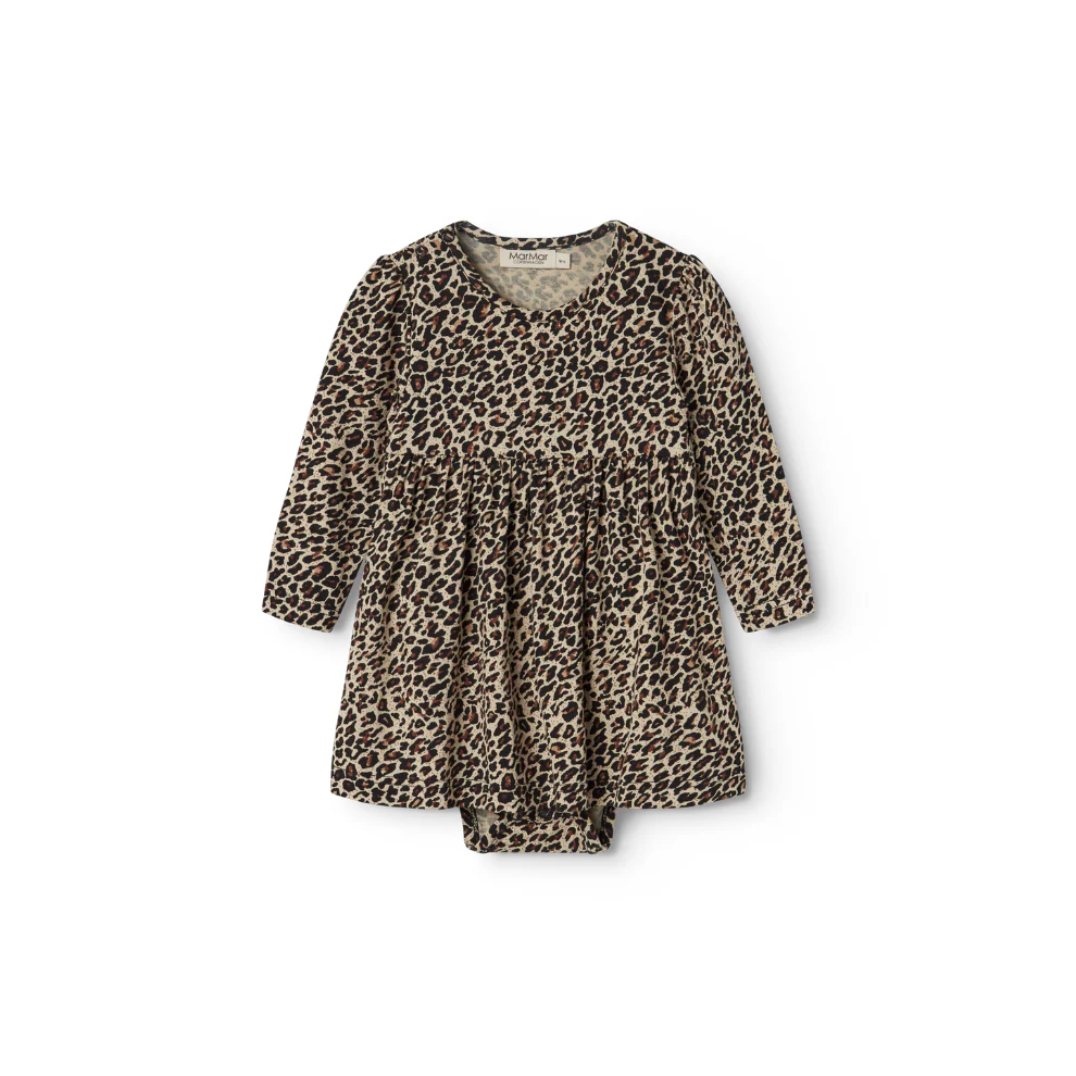 Jurkje met romper – Leo Ramona – Biologisch katoen en modal – Panterprint – MarMar Copenhagen