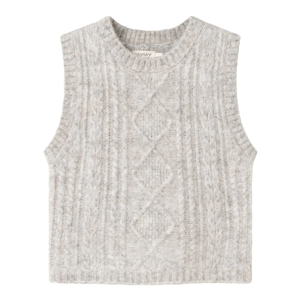 Spencer trui Tajo – Mohair wol mix – Lichtgrijs – Marmar Copenhagen