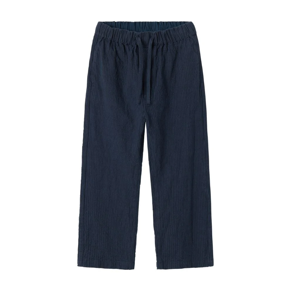 Broek Plano – Biologisch katoen – Dark Blue Stripe/navy – Marmar Copenhagen