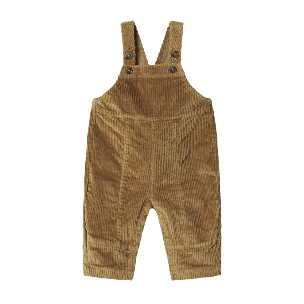 Corduroy tuinbroekje Riri B – Biologisch katoen – Dark bronze – Marmar Copenhagen