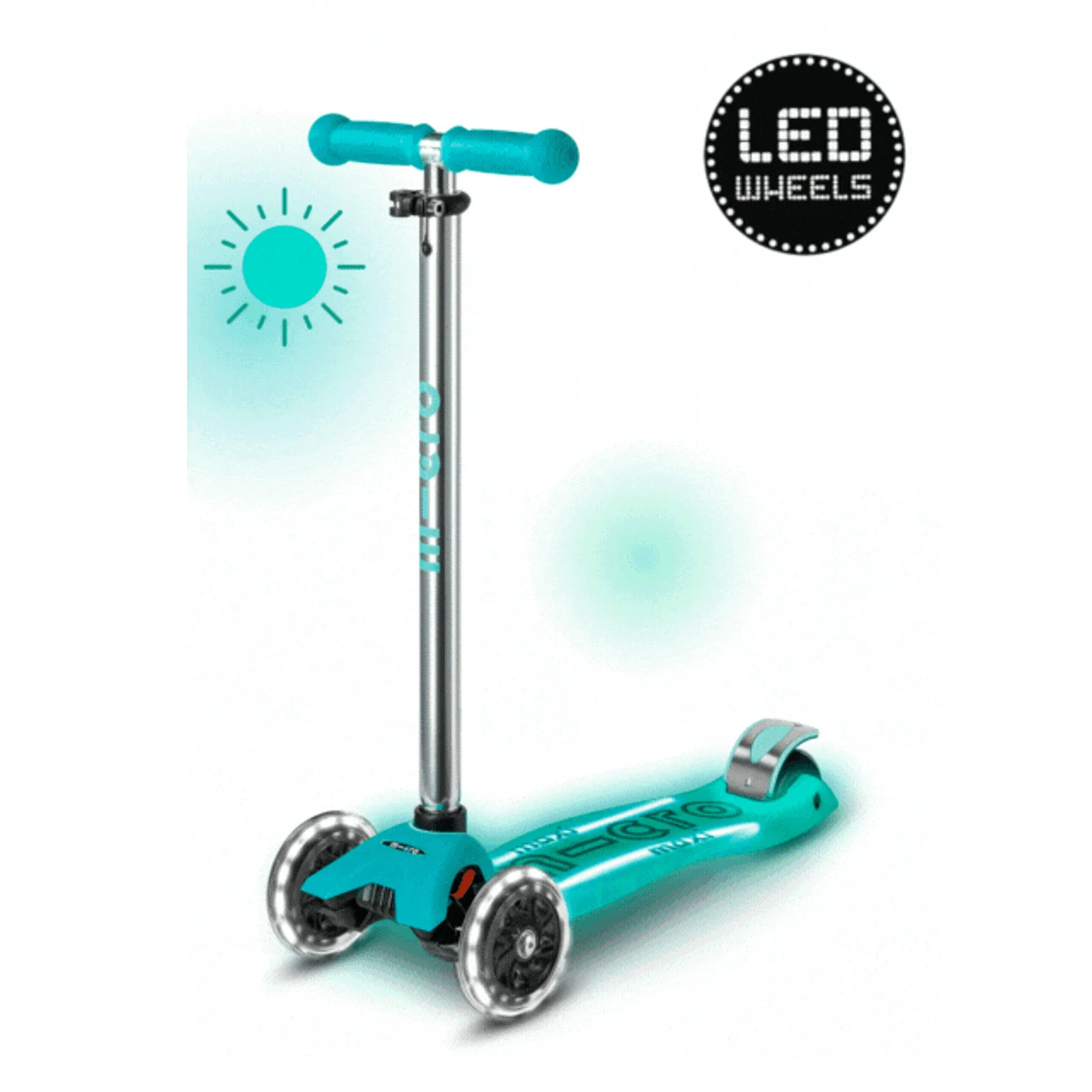 Maxi MicroStep Deluxe Glow LED Plus – Jelly Green