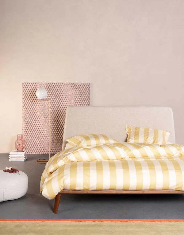 Essenza Dekbedovertrek Minte stripe yellow 240x200/220 cm, showmodel - Afbeelding 2