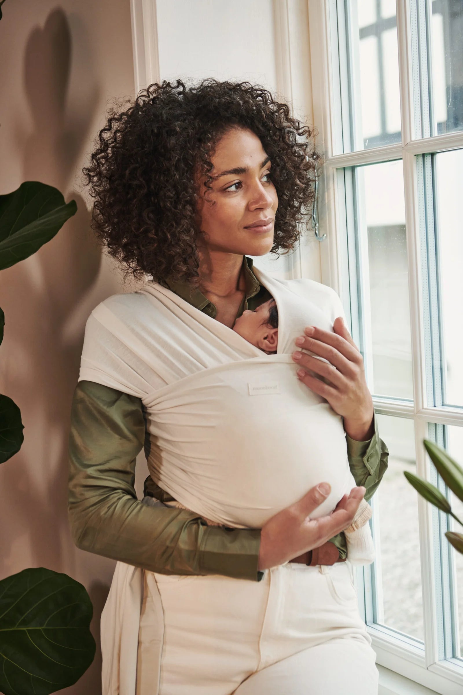 Baby draagdoek – Baby wrap – Nature – Biologisch katoen – Moonboon