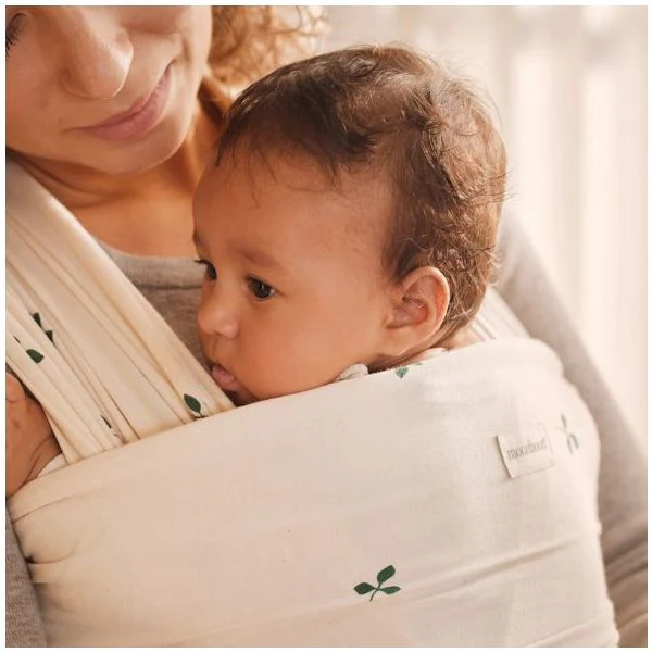 Baby draagdoek - Baby wrap - Leaves  - Biologisch katoen - Moonboon