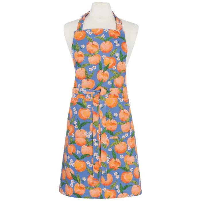 La Cucina Schort Peaches – Verstelbaar Katoen, 85×70 cm