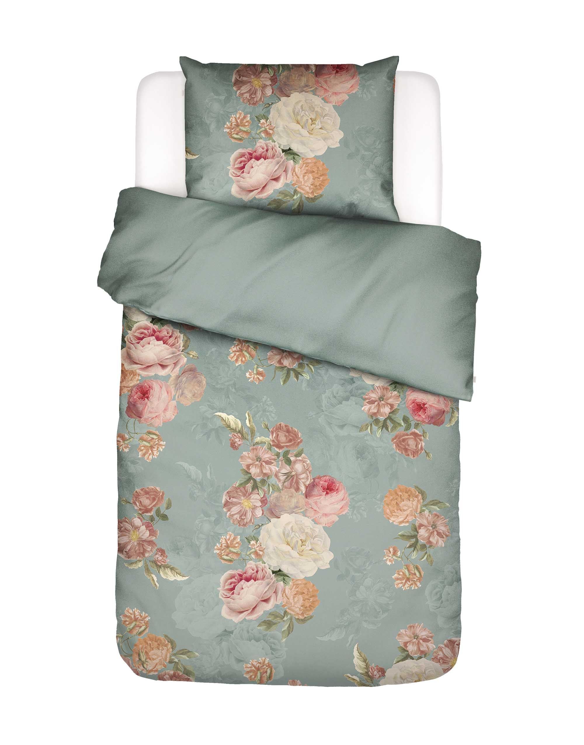 Essenza Dekbedovertrek Orianna Dusty Teal 140×200/220 cm, showmodel laatste