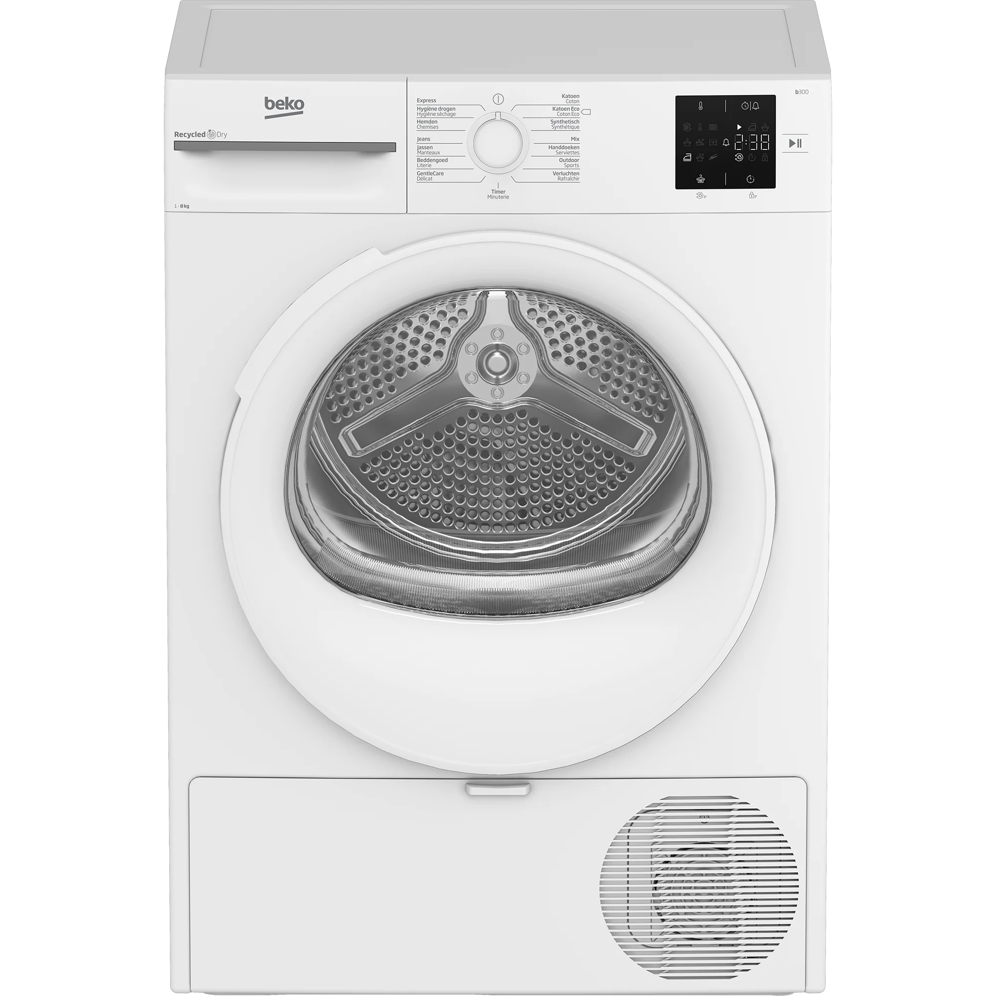 Beko BM3T38232CW – Warmptepomp droger – 8Kg – Wit