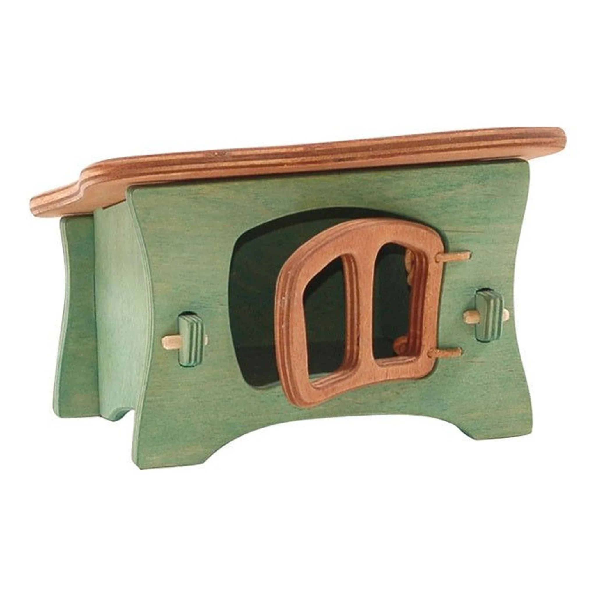 Houten konijnenhok/ganzenhok