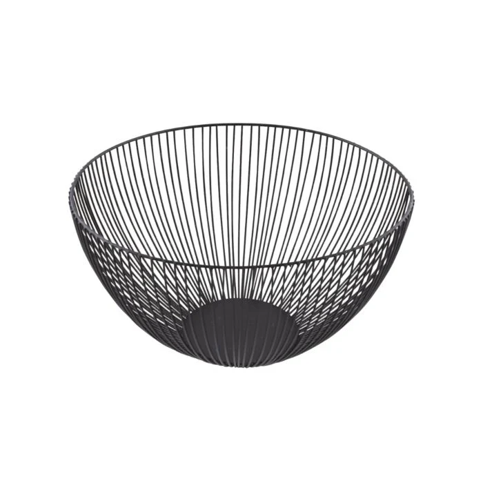 Point-Virgule Wire Mand Zwart – 25 cm