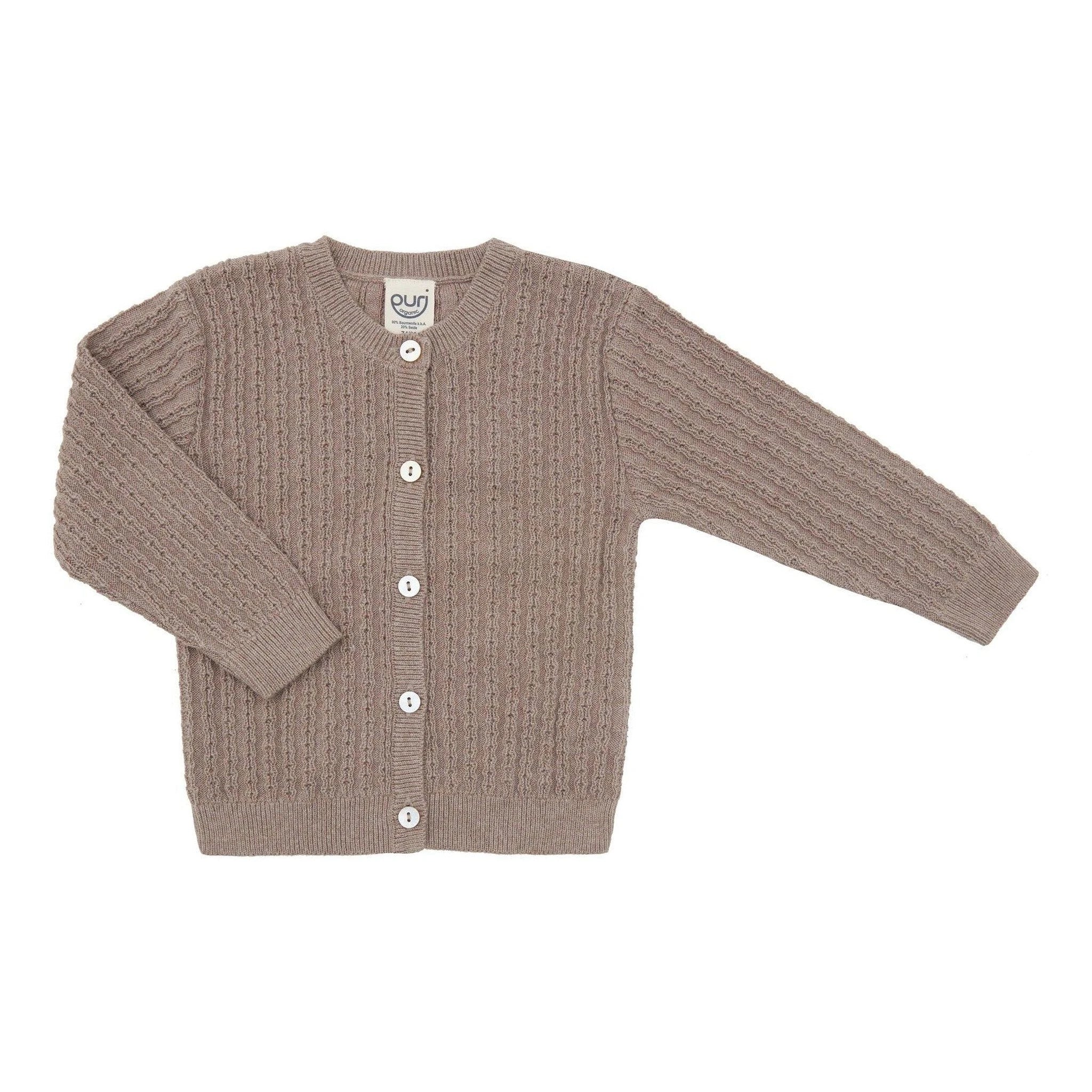 Vestje Ajour – Taupe