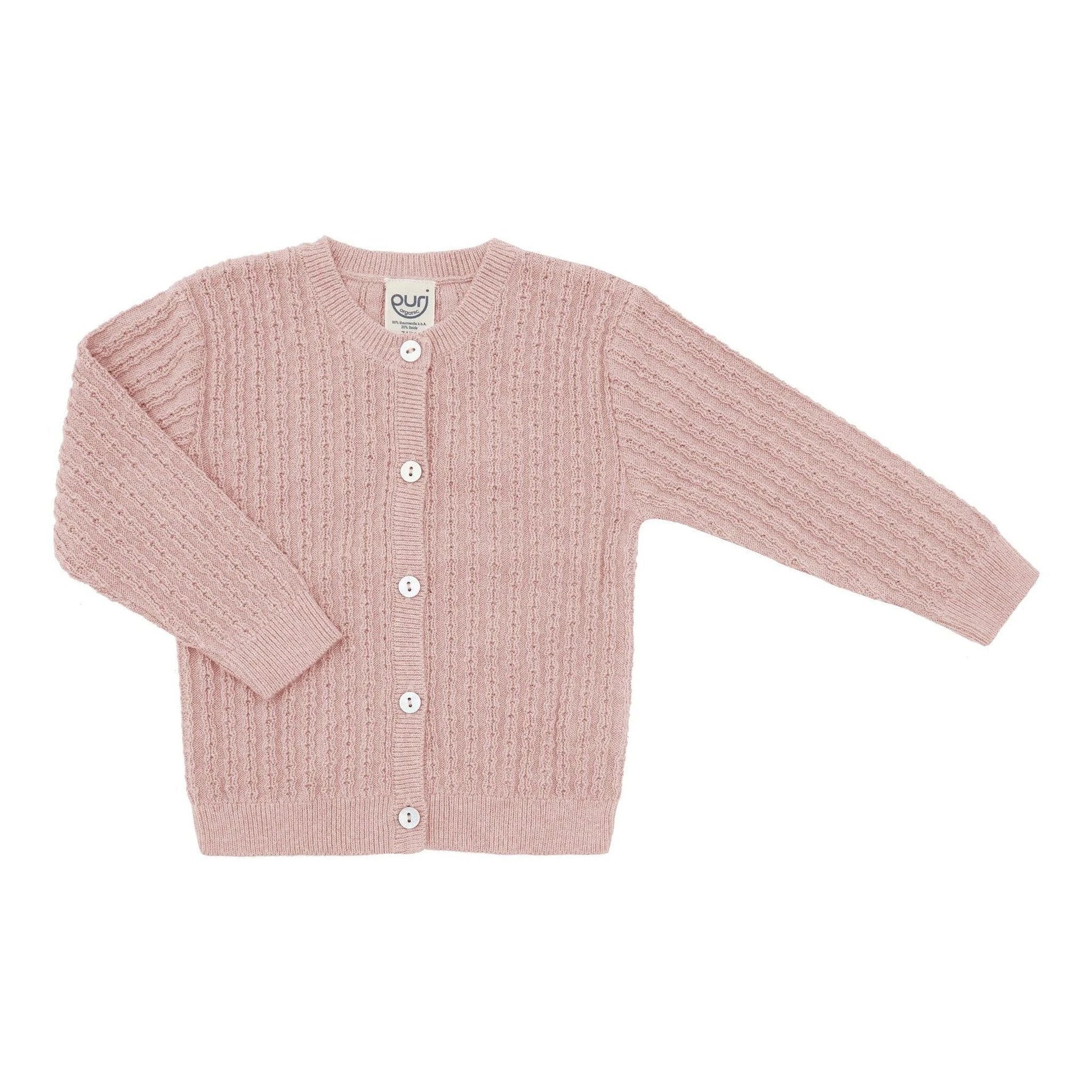 Vestje Ajour – Misty Rose