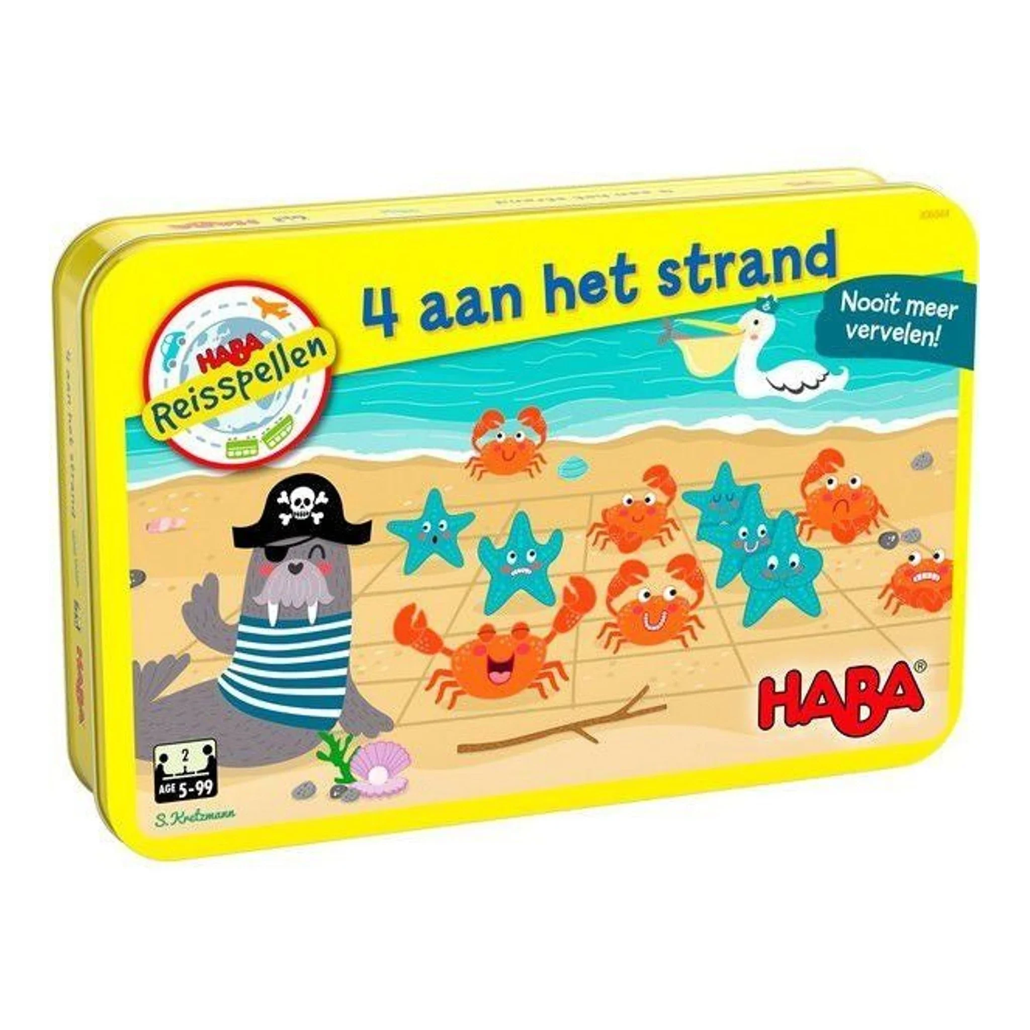 Reisspel 4 aan het strand