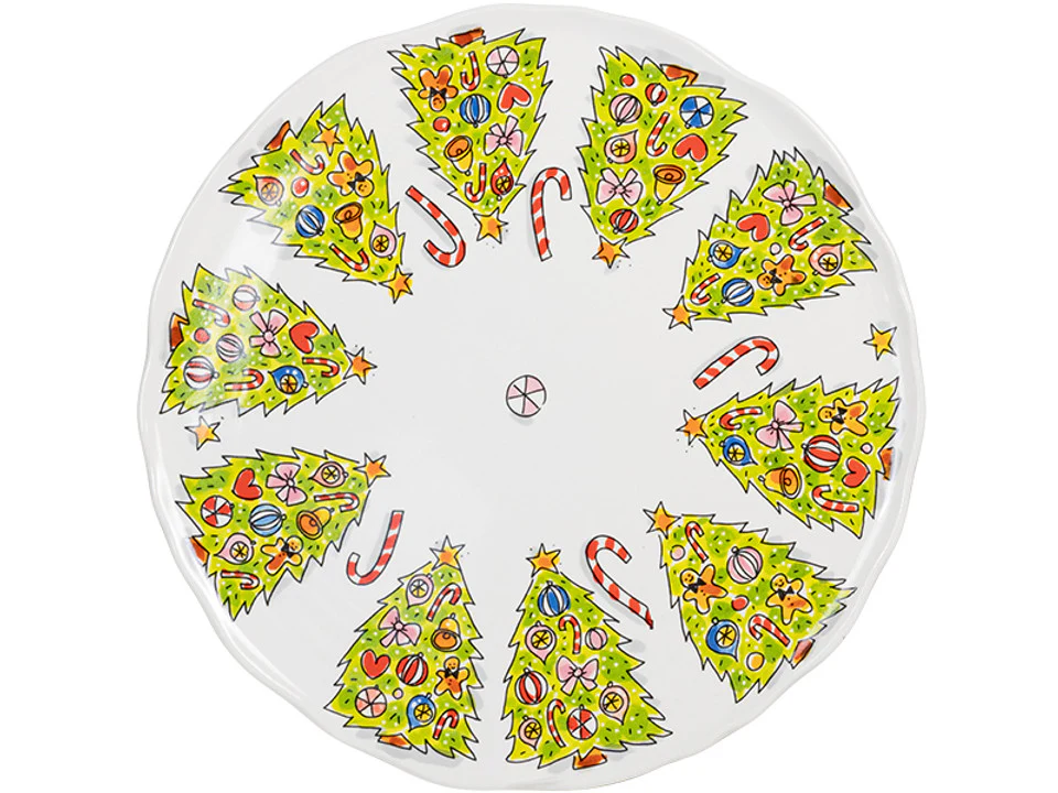 Blond Amsterdam Christmas Plate Wave Edge – 31 cm