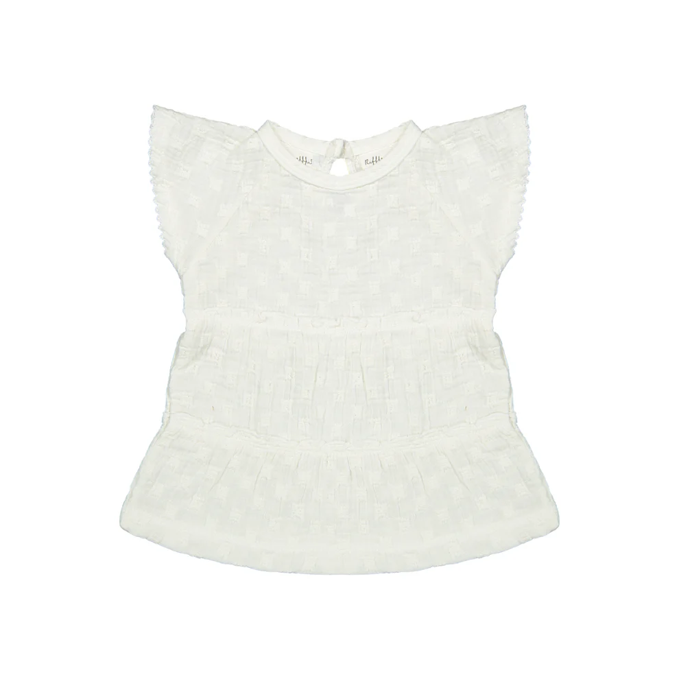 Jurkje Adele – Biologisch katoen – Woven white embroidery – Riffle Amsterdam