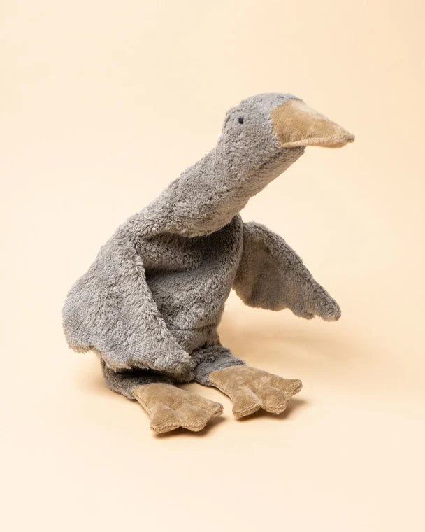 Warmte knuffel – Gans klein – Biologisch katoen – Grijs – Senger Naturwelt