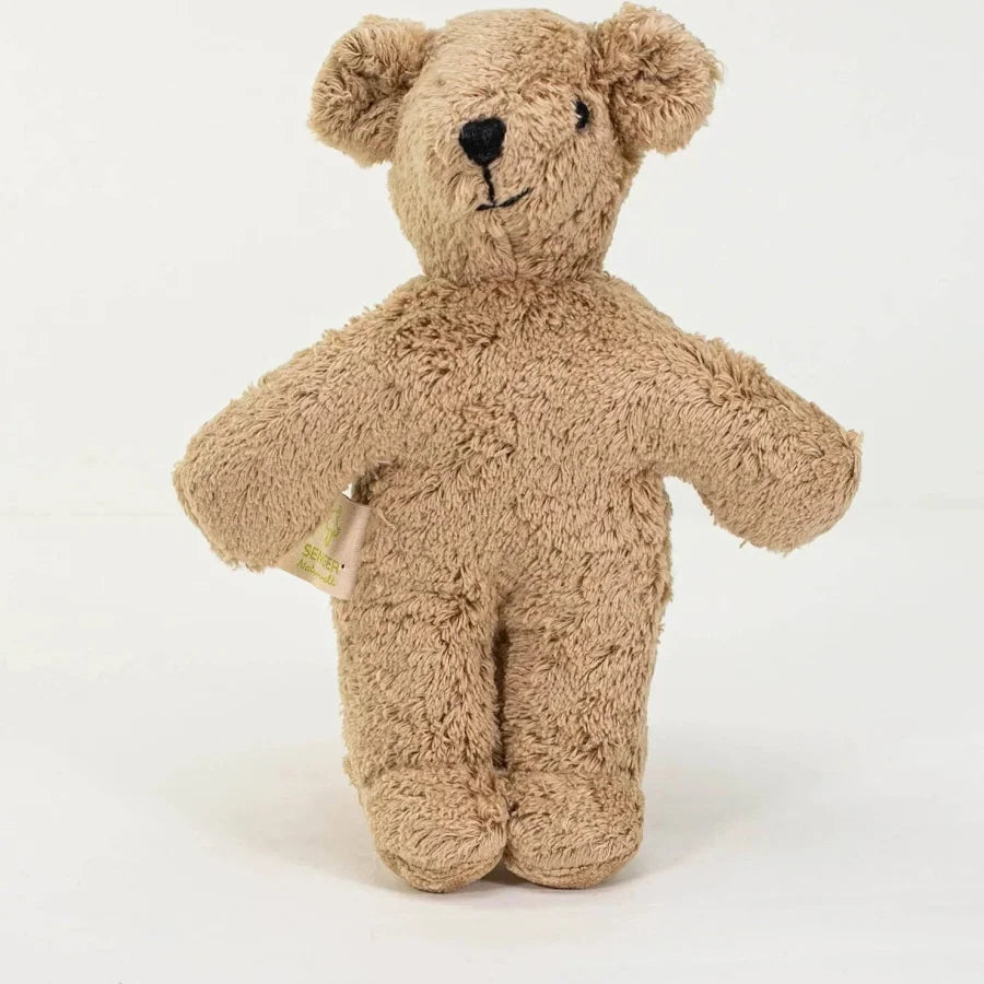 Baby knuffel – Beer klein – Biologisch katoen/Wol – Beige – Senger Naturwelt