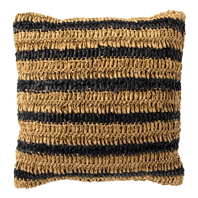 Dutch Decor SK Antony sierkussen 45×45 cm Raven zwart/beige
