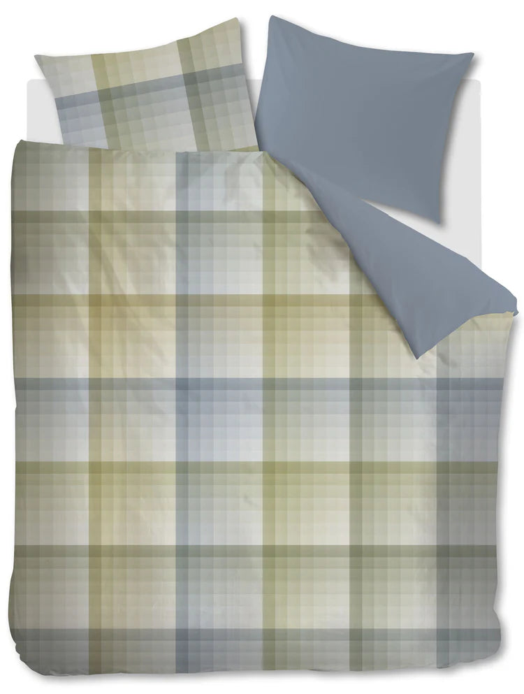 Bedding House Dekbedovertrek Sil Blue Green 240×200/220 cm