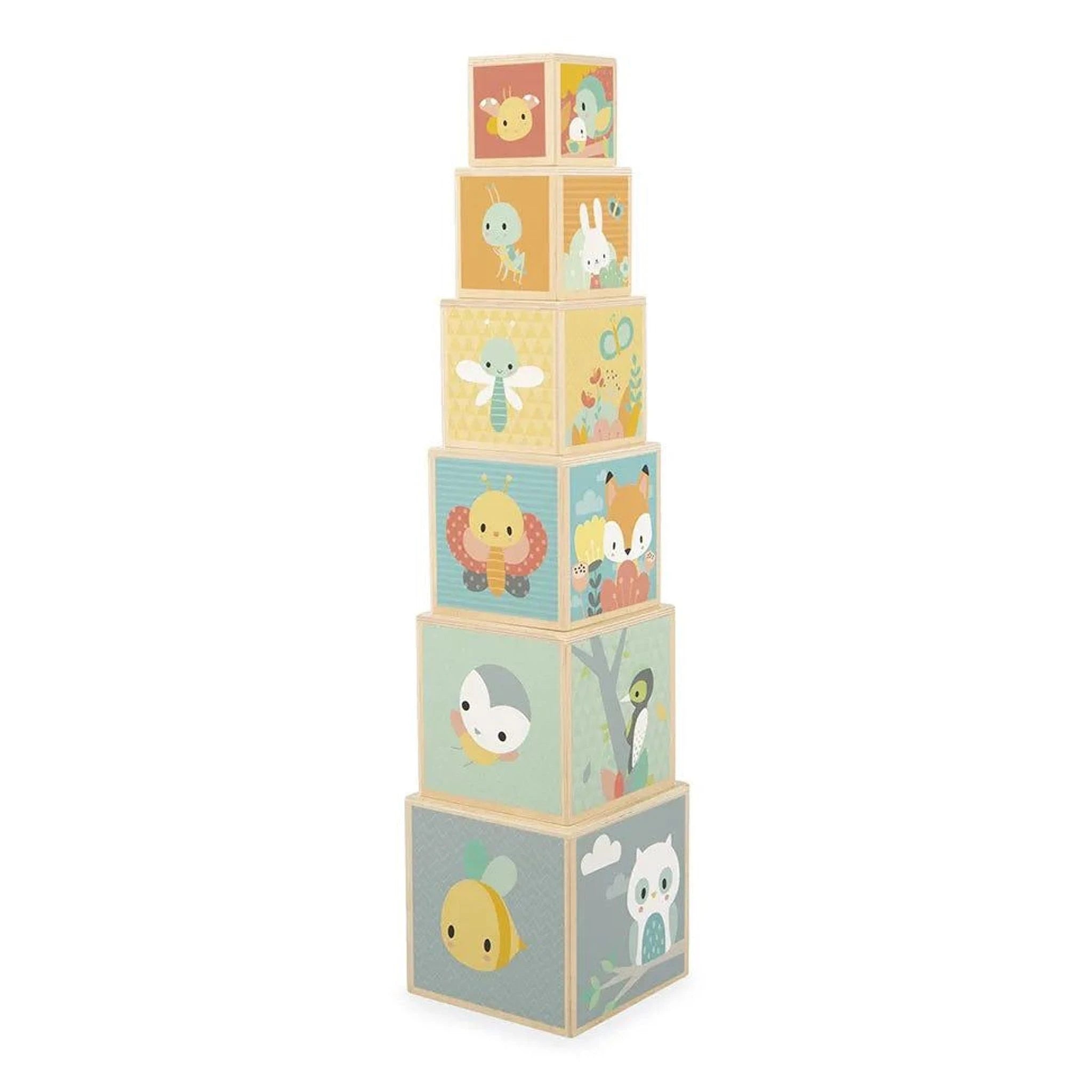 Blokkentoren – Piramide van 6 blokken