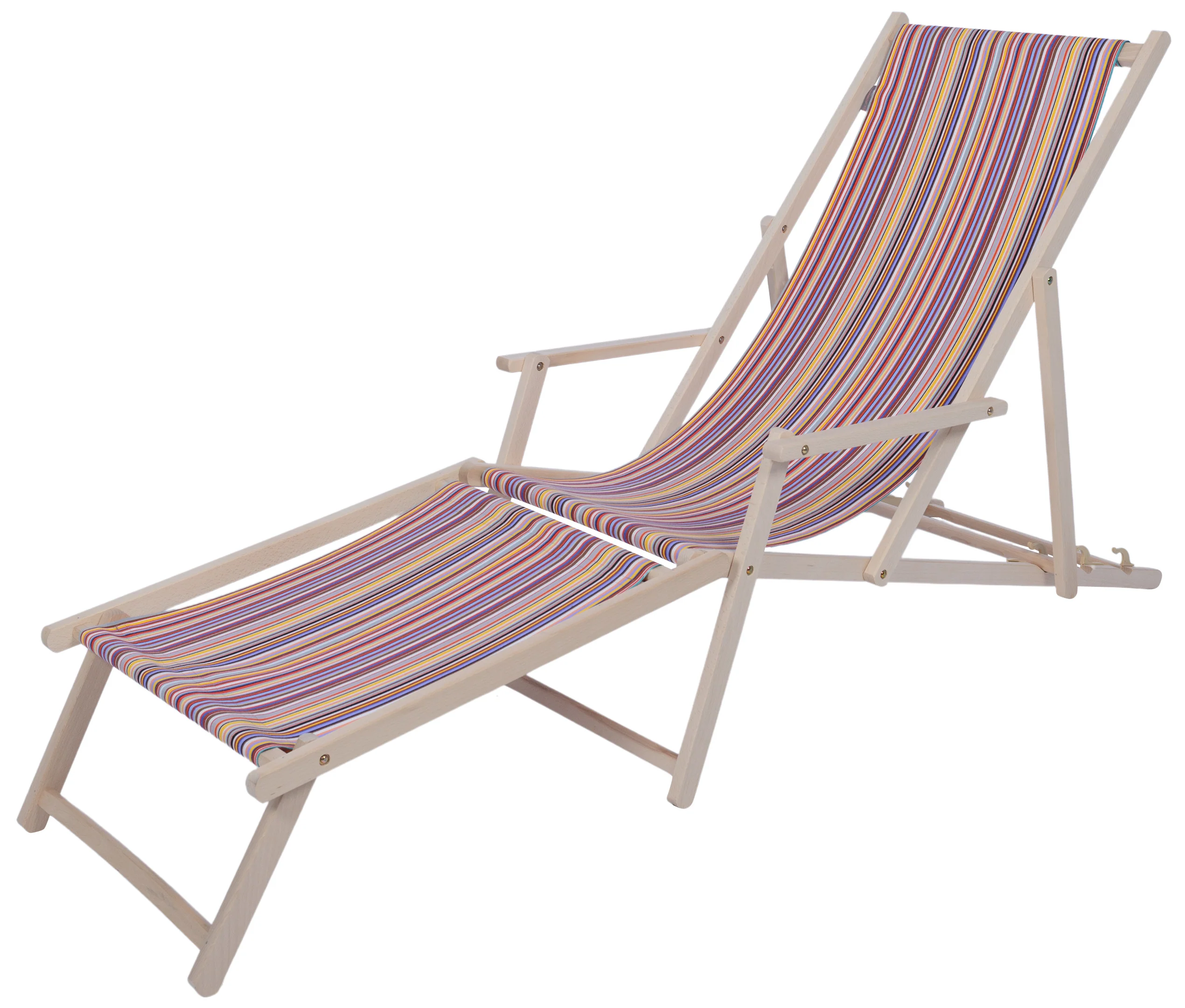 Strandstoel met voetensteun Tom