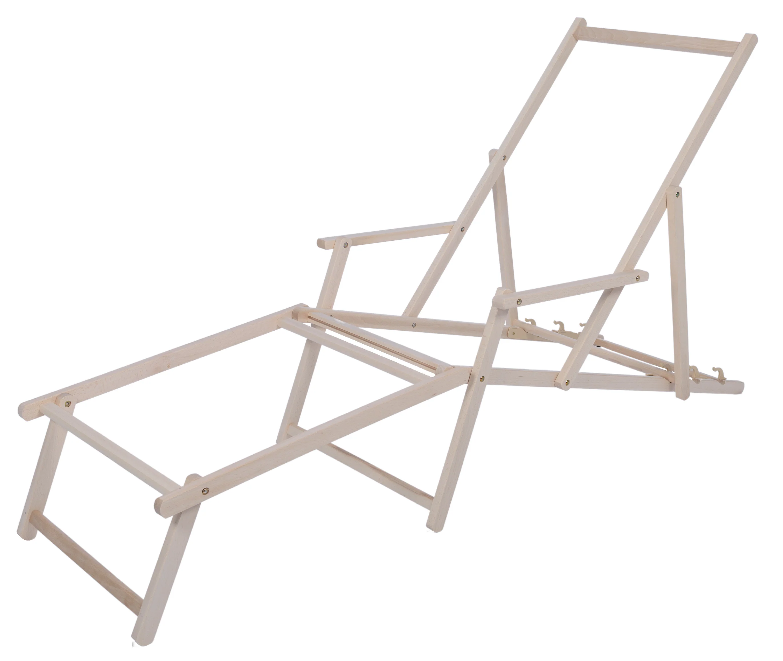 Strandstoel frame met of zonder voetensteun