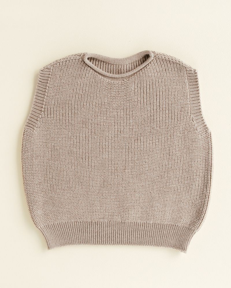 Vest Harvey Kids – 100% extra fine Italiaanse merino wol – HVID
