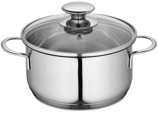 Küchenprofi COOK Kookpan 16 cm RVS met Glasdeksel